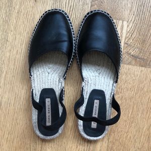 Espadrilles with sling back elastic strap